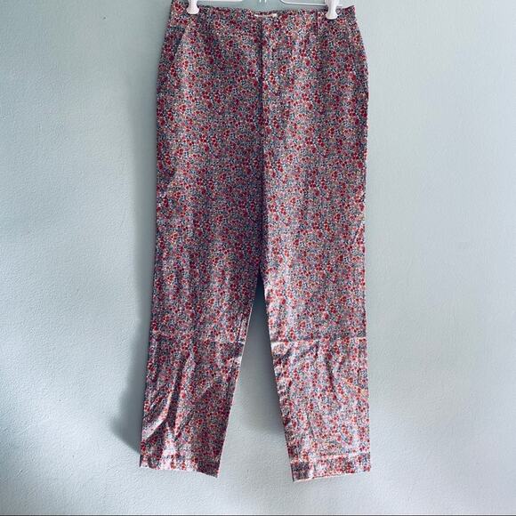 Vintage Jack Henry red floral clam diggers - Picture 2 of 10